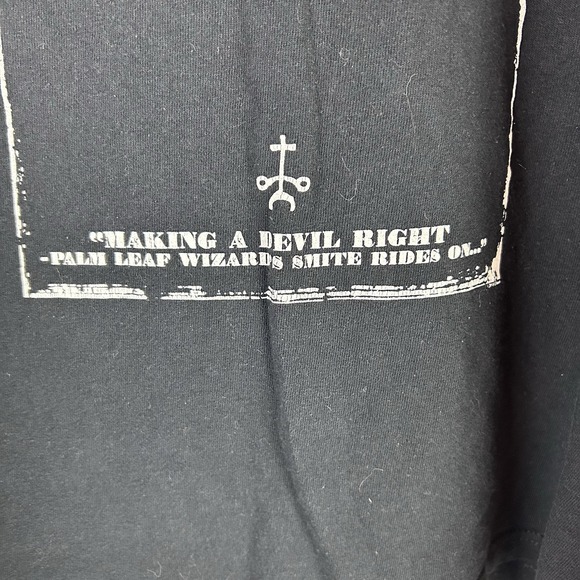 2014 Down "Making A Devil Right Palm Leaf Wizard's Smite Rides On..." T-Shirt L‎ - Picture 5 of 9